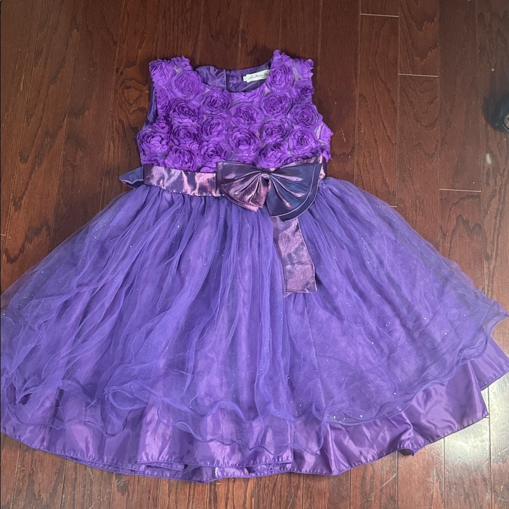 Elegant Purple Kids Dress
